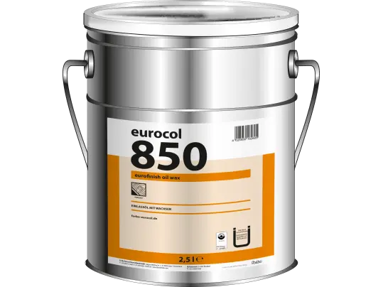 Масло с твердым воском Forbo 850 Eurofinish Oil Wax полуматовое бесцветное 2,5 кг