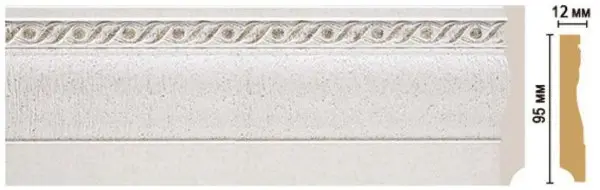 Плинтус DecoMaster 153-42 95х15х2400 мм