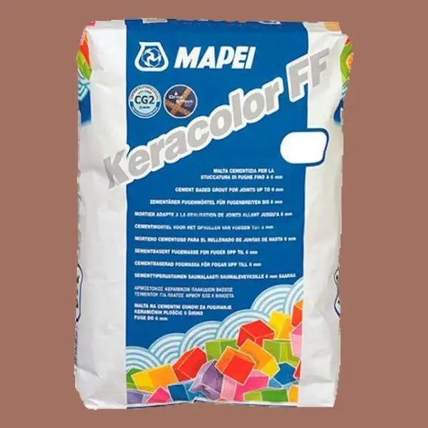 Цементная затирка Mapei Keracolor FF №142 Коричневый 5 кг.